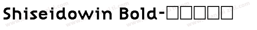 Shiseidowin Bold字体转换